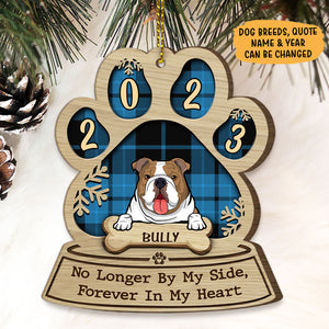 Forever In My Heart, Christmas Shaped Ornament, Gift for Dog Lovers