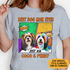 Best Dog Dad Dog Mom Ever Dog Pop Art, Personalized Shirt, Gifts For Dog Lovers