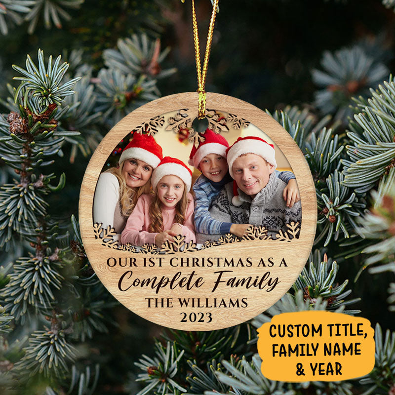 First Christmas as a Family of Ornament
