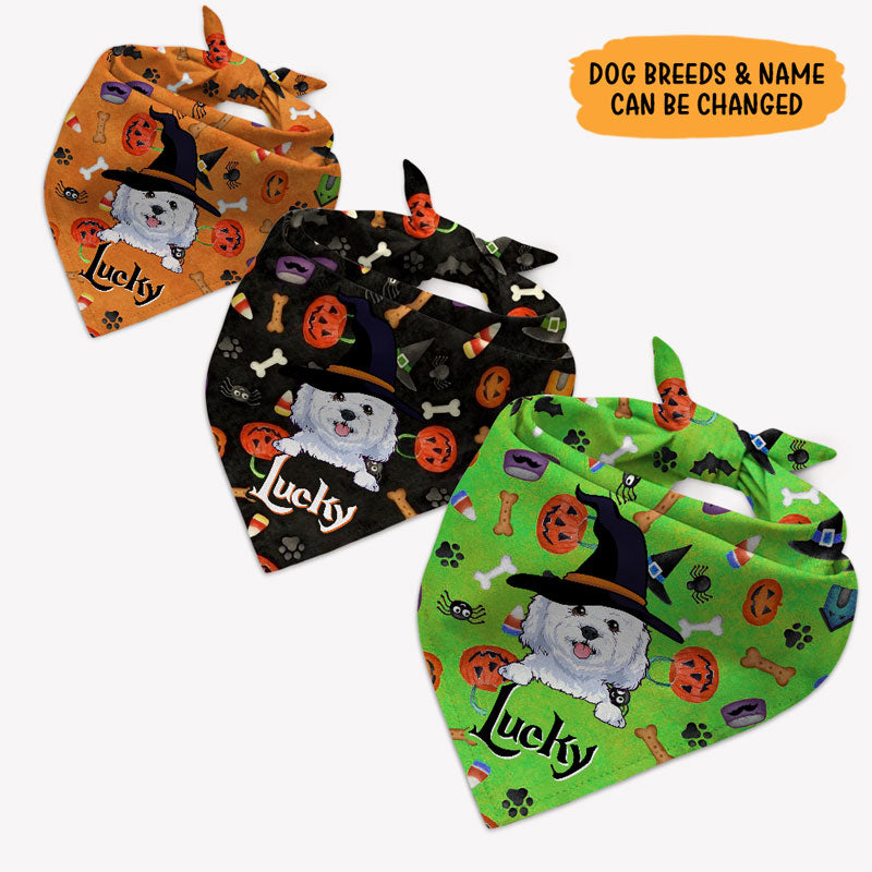 Halloween Dog Bandana, Personalized Bandana, Halloween Costumes for Dogs