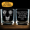 Thanks For Picking Up My Poop And Stuff, Personalized Engraved Rock Glass, Gift For Pet Lovers, Custom Photo