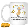 The Moment Your Heart Stopped, Personalized Accent Mug, Memorial Gift For Dog Lovers