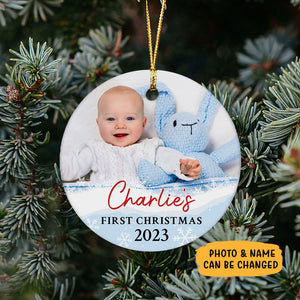 First Christmas Grandparent, Baby's First Christmas, Personalized Christmas Ornaments, Custom Photo Gift