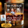 Every Sip It's Not My Problem Anymore, Personalized Engraved Rock Glass, Retirement Gifts