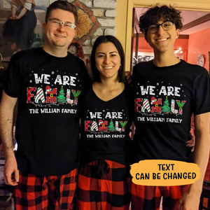 We Are Family, Personalized Family Shirt, Matching Family Shirts, Christmas Gift Ideas