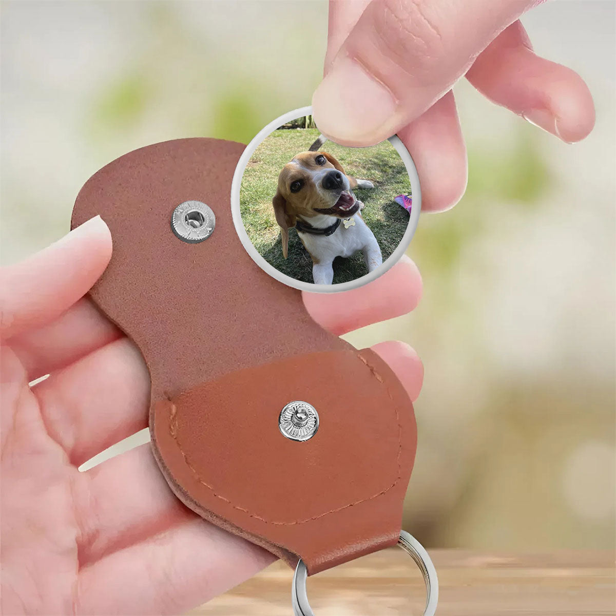 Once By My Side, Personalized Pocket Hug, Pet Memorial Gift For Dog Lover, Custom Photo