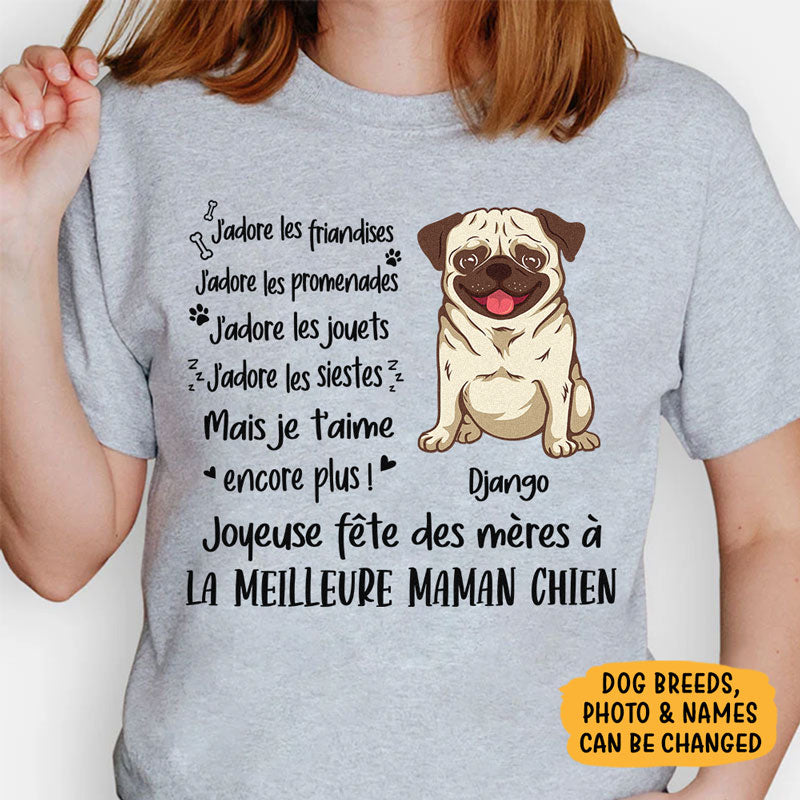 T Shirt Personnalisé Pas Cher, J’adore Les Friandises J’adore Les Promenades, French Custom Shirt, Personnalisation Tee Shirt, Cadeau Personnalisé Homme, Cadeau Personnalisé Femme