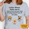 Danke, Dass Du Meinen Kack Und Mein Zeug Gesammelt Hast, German Version Custom T Shirt, Individuelles Shirt Für Hundefreunde, Personalisierte Geschenke