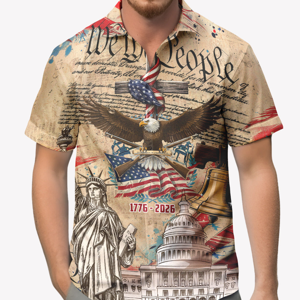 We The People Eagle 1976-2026, 250th Anniversary Of The USA Hawaiian Shirt