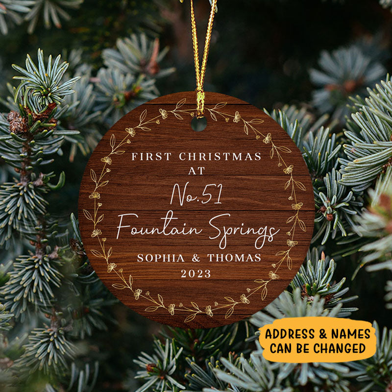 First Christmas New House, Personalized Christmas Ornaments, Custom Christmas Gift