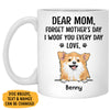 Forget Father's Day We Woof You Everyday, Personalized Accent Mug, Gifts For Dog Lovers