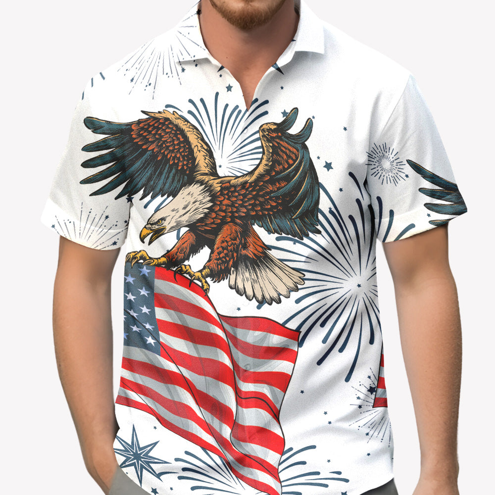 The Eagle 1976-2026 Color Hawaii, 250th Anniversary Of The USA Hawaiian Shirt