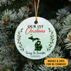 Our First Christmas, Personalized State Ornaments, Custom Christmas Gift