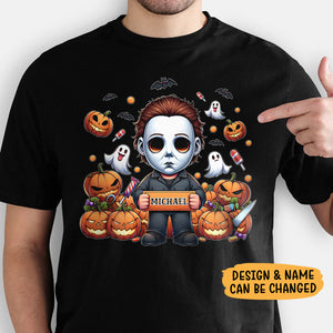 Cute Horror Halloween Character, Personalized Shirt, Halloween Horror Shirt