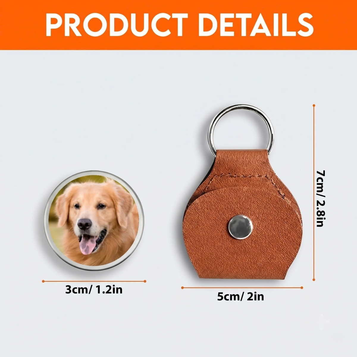 Personalized Dog Dad Pocket Hug Token - Thanks For Loving Me, Photo Keepsake Gift for Him