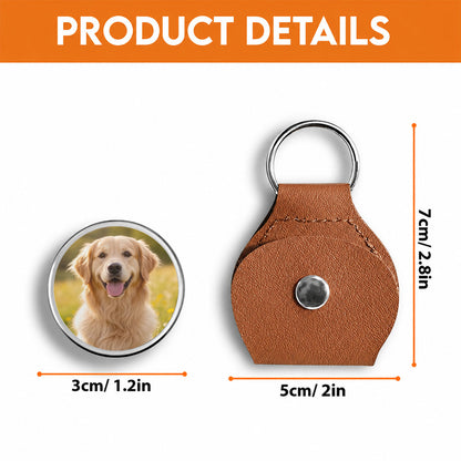 I Will Miss You, Personalized Pocket Hug, Pet Memorial Gift For Dog Lover, Custom Photo