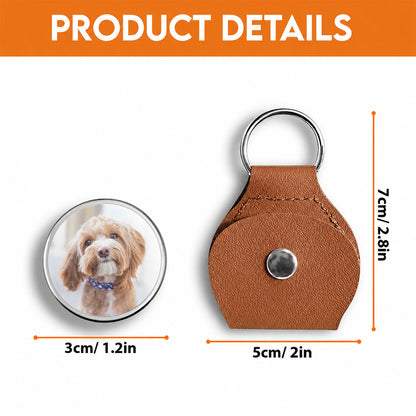 Once By My Side, Personalized Pocket Hug, Pet Memorial Gift For Dog Lover, Custom Photo