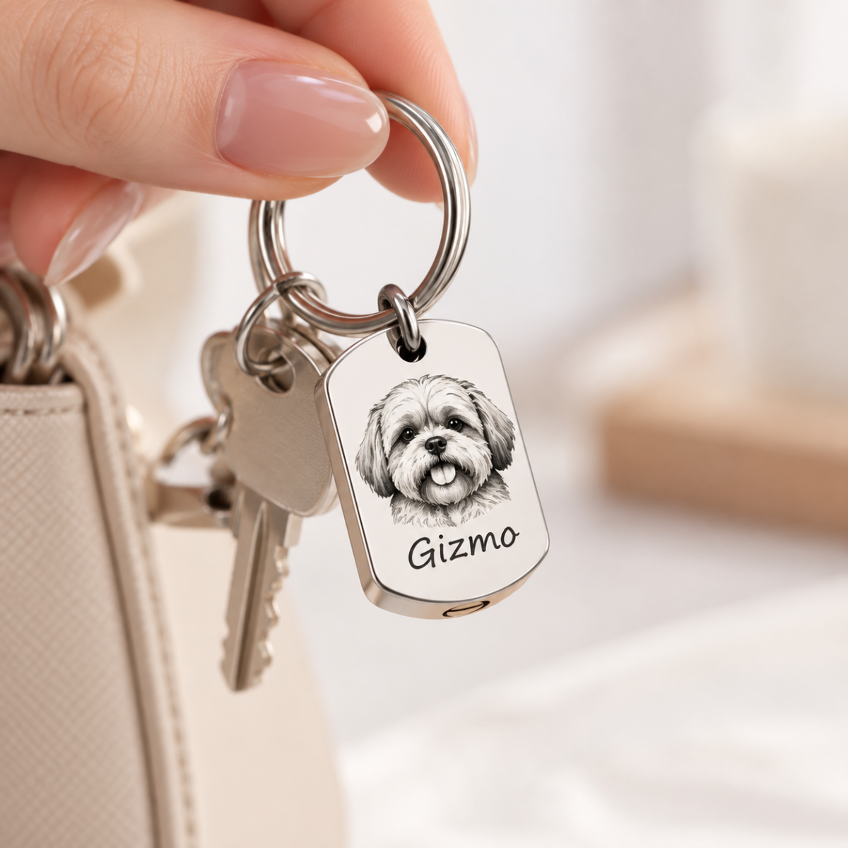 Personalized Dog Ashes Keepsake Necklace – Custom Pet Cremation Urn Memorial Necklace