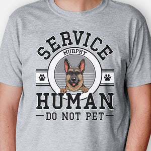 Service Human, Personalized Shirt, Gifts For Pet Lovers, Custom Photo