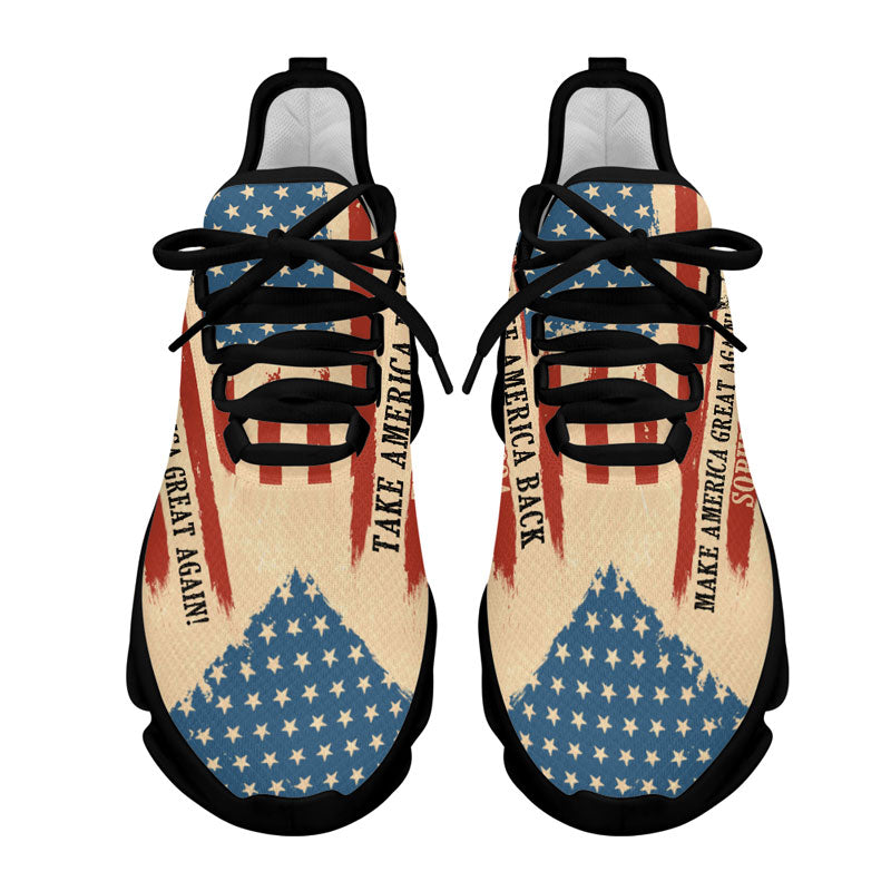 Vintage American Statue Of Liberty Trump 2024 MaxSoul Shoes, Personalized Trump Sneakers, Trump Shoes, Election 2024