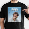 1989 Personalized Version Dark Color Crew Neck T-Shirt, Personalized T-Shirt, Custom Photo Birthday Gift