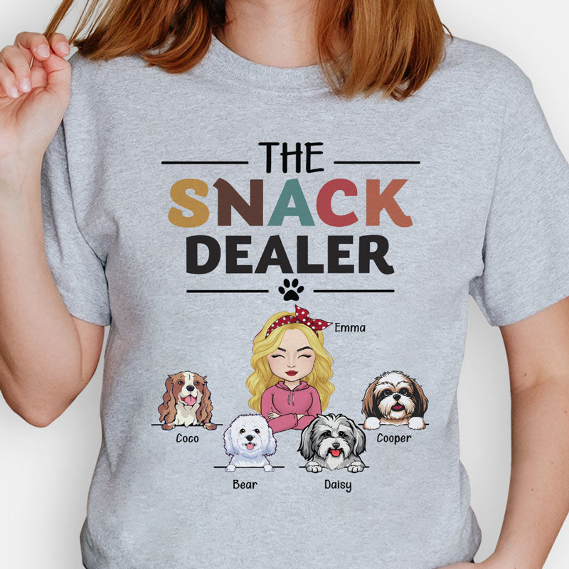 The Snack Dealer, Personalized Shirt, Funny Gifts For Dog Lovers