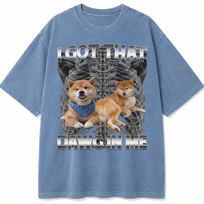I Got That Dawg Xray Personalized Photo Shirt, Washed Tee, Dog's Lover