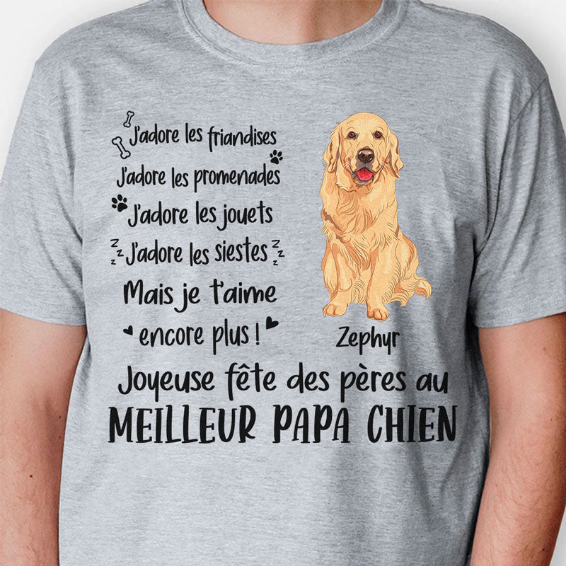 T Shirt Personnalisé Pas Cher, J’adore Les Friandises J’adore Les Promenades, French Custom Shirt, Personnalisation Tee Shirt, Cadeau Personnalisé Homme, Cadeau Personnalisé Femme