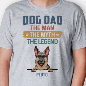 Dog Dad Dog Mom Myth Legend, Personalized Shirt, Gifts for Dog Lovers
