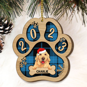 Dog Jingle Paw, Christmas Shaped Ornament, Custom Gift for Dog Lovers