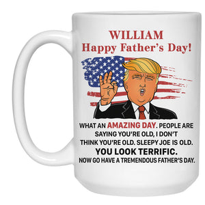 What An Amazing Day President Donald Trump, Personalized Coffee Mug, Funny Gifts For Dad, Election 2024