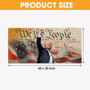 We The People, Trump Assassination Missed Shot, Trump Supporters Beach Towel, Election 2024