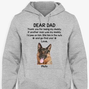 Thank You For Being My Daddy Custom Title, Personalized Shirt, Gift For Dog Lovers, Custom Photo
