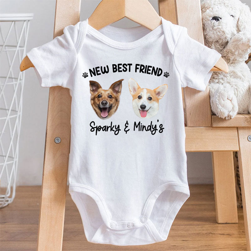 New Best Friend Personalized Baby Clothes Custom Baby Onesies Baby PersonalFury