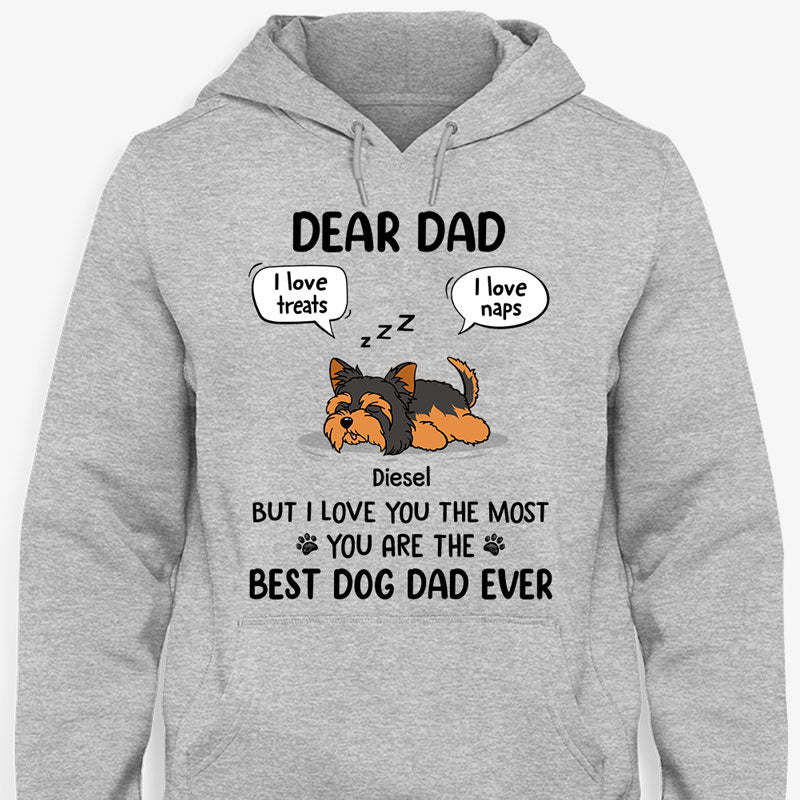 I Love Treats I Love Naps But I Love You The Most, Personalized Shirt, Gifts For Dog Lovers