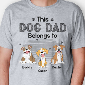 This Dog Mom Dog Dad Belongs To Pop Eyed, Personalized Shirt, Gift For Dog Lovers