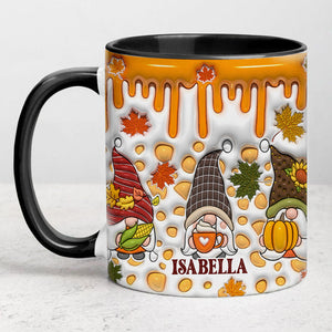 Gnomes Fall 3D Inflated, Personalized Full Wrap Mug, Halloween Spooky Vibes, Fall Gifts