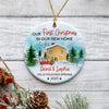 Our First Christmas In Our New House, Personalized Christmas Ornaments, Custom Holiday Decoration