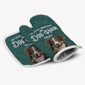 Secret Ingredient Is Dog Hair, Personalized Oven Mitt, Gifts For Pet Lovers, Funny Gifts, Custom Photo