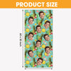 Custom Face Hawaiian Pattern, Personalized Beach Towel, Beach Accessories For Vacation, Custom Photo