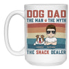 Dog Dad The Snack Dealer, Personalized Coffee Mug, Gift For Dog Lovers