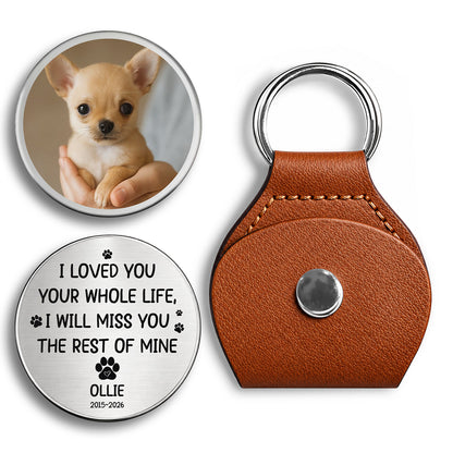 I Will Miss You The Rest Of Mine , Personalized Pocket Hug, Pet Memorial Gifts, Gifts For Pet Lovers, Custom Photo