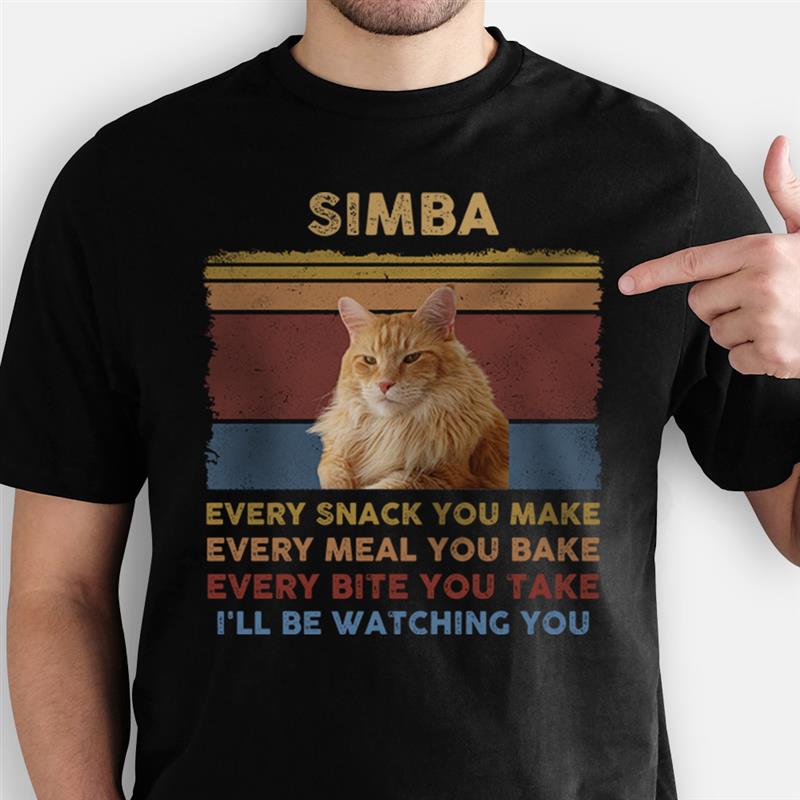 Every Snack You Make, Custom Photo Dark Color T Shirt, Personalized Gifts for Dog Lovers, Gift For Your Loved Ones