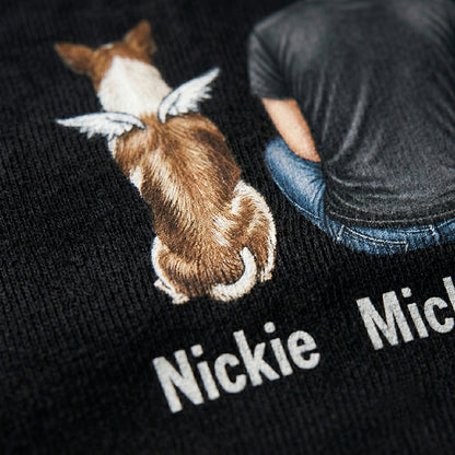 The Dog Father, Personalized Back Print Shirt, Custom Gifts For Dog Dad