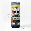 Cute Horror Halloween Character Tumbler, Personalized Tumbler, Halloween Horror Skinny Tumbler