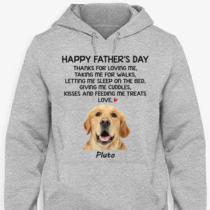 Thanks For Loving Me, Personalized Shirt, Gift for Dog Pet Lovers, Custom Photo