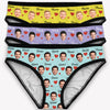 Face And Name Pattern, Personalized Brief, Funny Gift For Her, Custom Photo