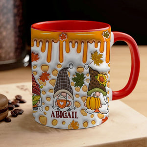 Gnomes Fall 3D Inflated, Personalized Full Wrap Mug, Halloween Spooky Vibes, Fall Gifts