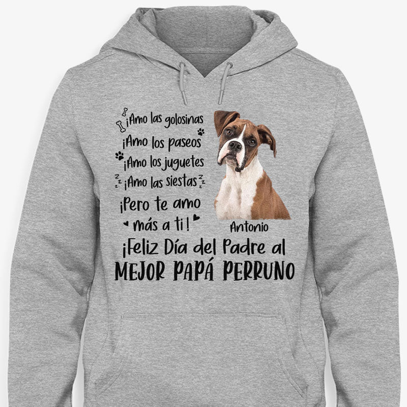 Camiseta Personalizadas, ¡Amo las golosinas ¡Amo los paseos, Spanish Espanol Shirt, Regalos Para Amantes de los Perros, T Shirts Para Crea