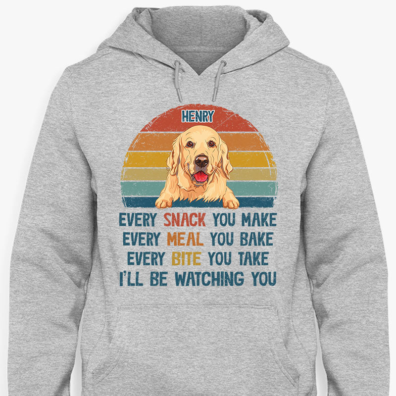 Every Snack You Make Retro, Personalized Shirt, Gift for Dog Lovers, Custom Photo